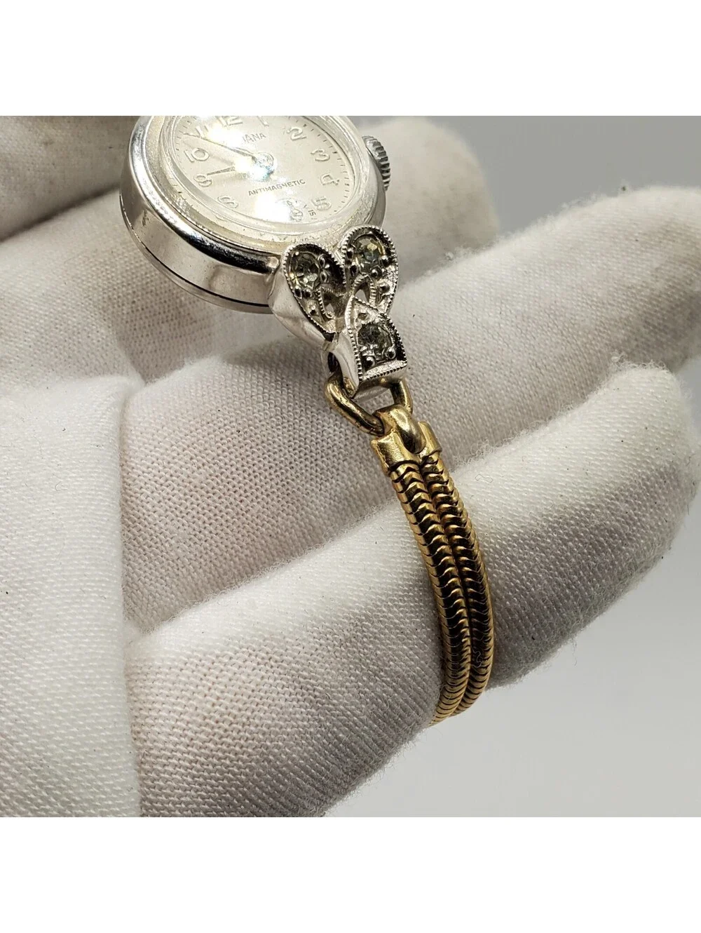 Vintage Medana Mechanical Watch Womens 17mm For Parts Or Repair